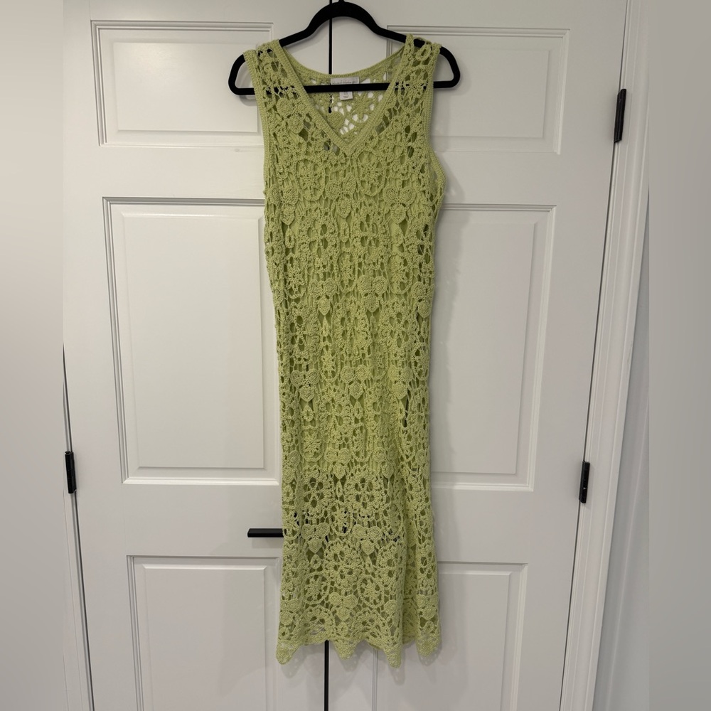 House of Harlow 1960 Green Lace Midi Dress